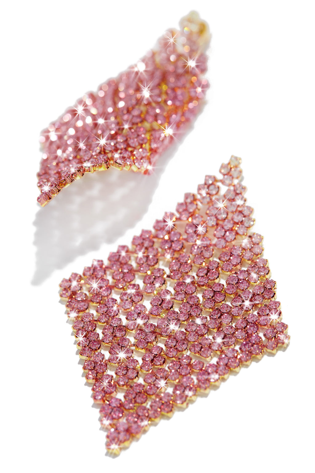 Let's Party Ombre Embellished Earring - Pink